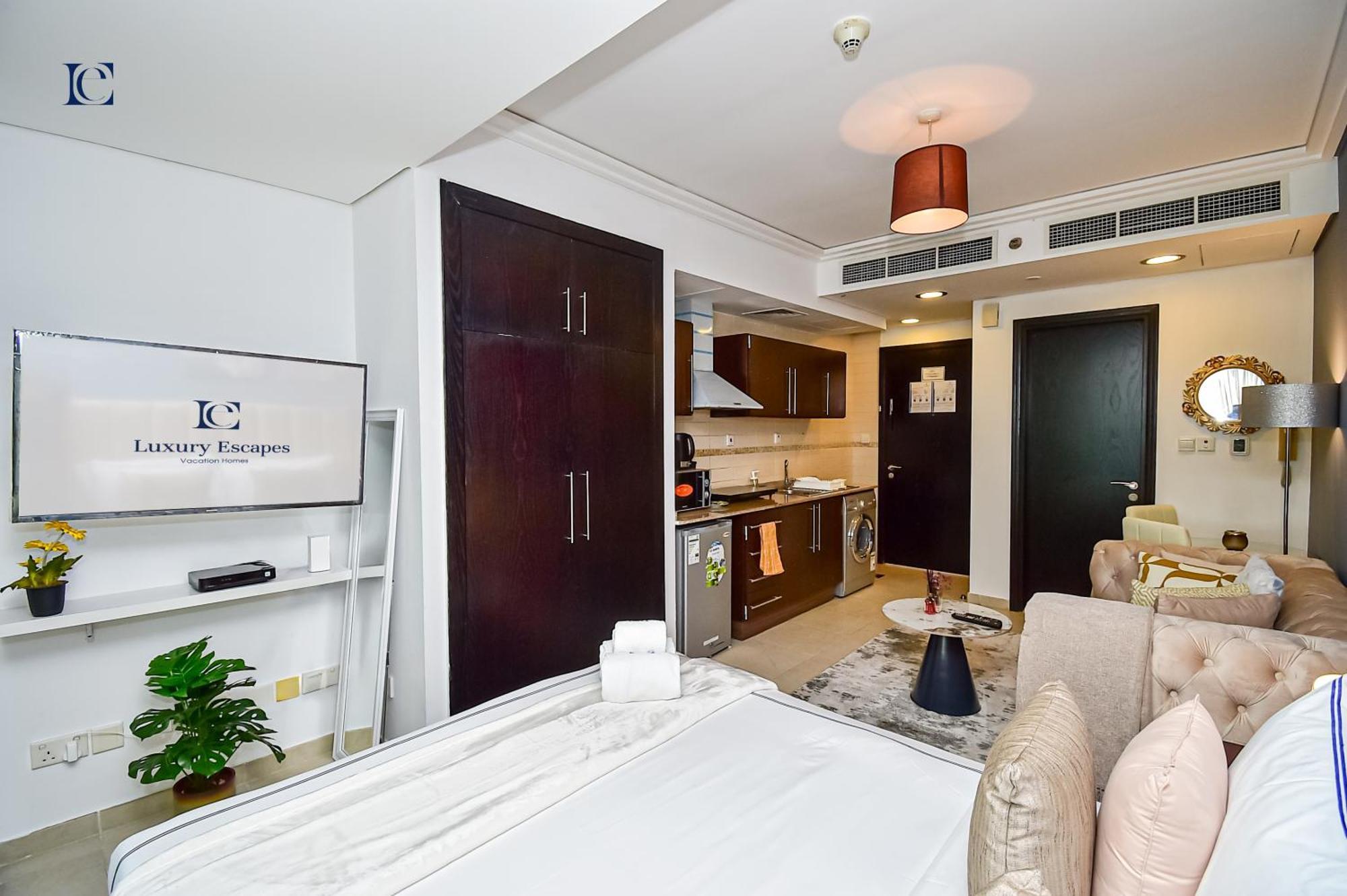 Luxury Escapes - Modern Studio Apt - Metro, Beach & Mall Mins Away Dubaï Extérieur photo